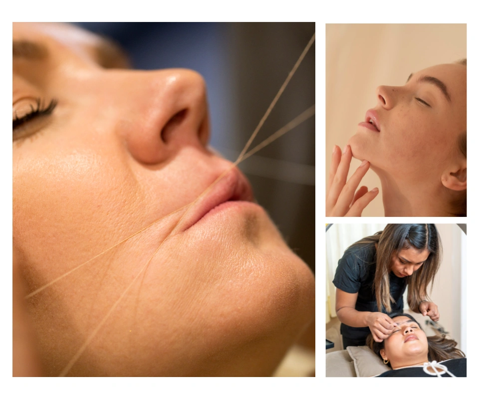 Upper Lip, Chin, Forehead & Side Threading